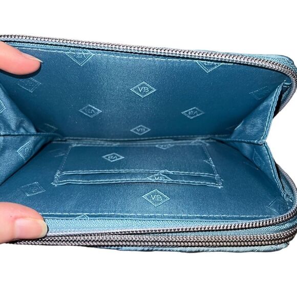 Vera Bradley Blue Oar RFID All in One Crossbody Wallet Bag Performance Twill NWT - Picture 4 of 7